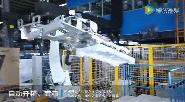 自动开箱，套箱